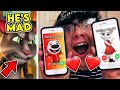 DO NOT FACETIME TALKING ANGELA AND TALKING HANK!! *TALKING TOM GOT MAD*