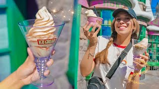 BUTTERBEER Ice Cream and Treats Arrive to Universal Studios Hollywood l 60th anniversary tram tour ! screenshot 1