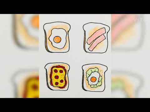 Video: Cách Vẽ Bánh Mì