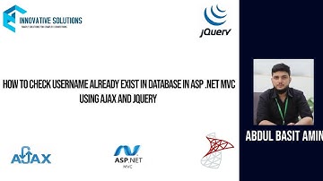 How To Check Username Already Exist In Database In Asp .NET MVC using AJAX and JQUERY