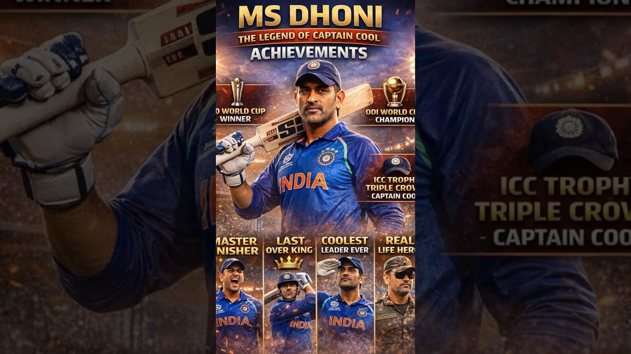 From Ticket Collector to World Champion | MS Dhoni 👑 
