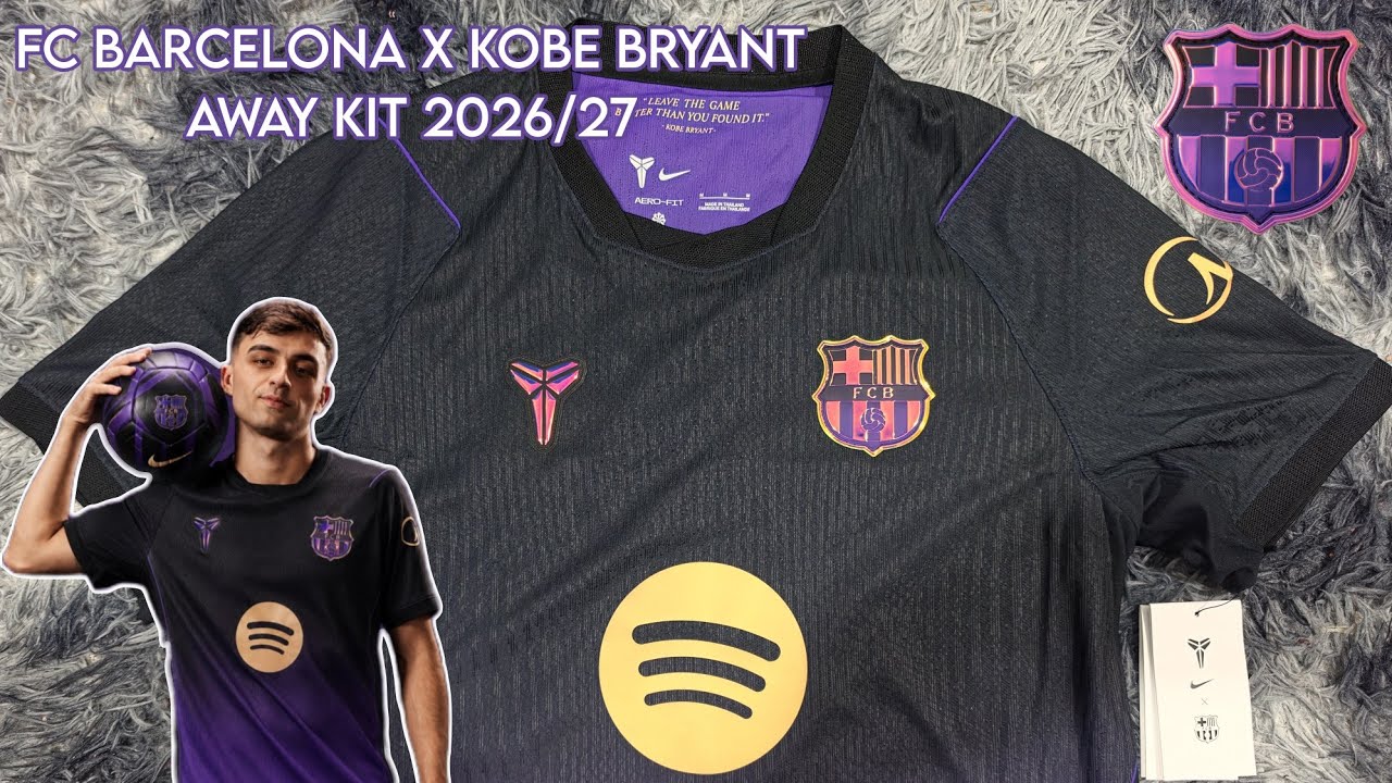 FC Barcelona Away Kit 2026/27 Unboxing | FC Barcelona X Kobe