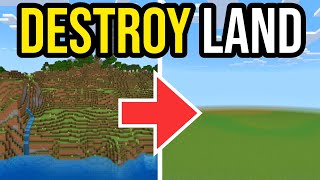 How To Clear/Destroy Land INSTANTLY in Minecraft PS/Xbox/PE screenshot 4