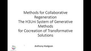 Tony Hodgson on Regeneration, Generative Thinking and the future potential of the present