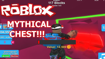The Mythical Chest !! Roblox Mining Simulator.