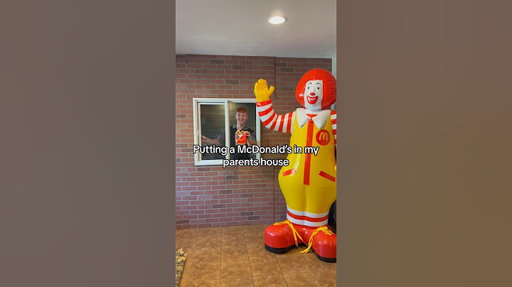Sætter en MCDONALDS i mine forældres hus