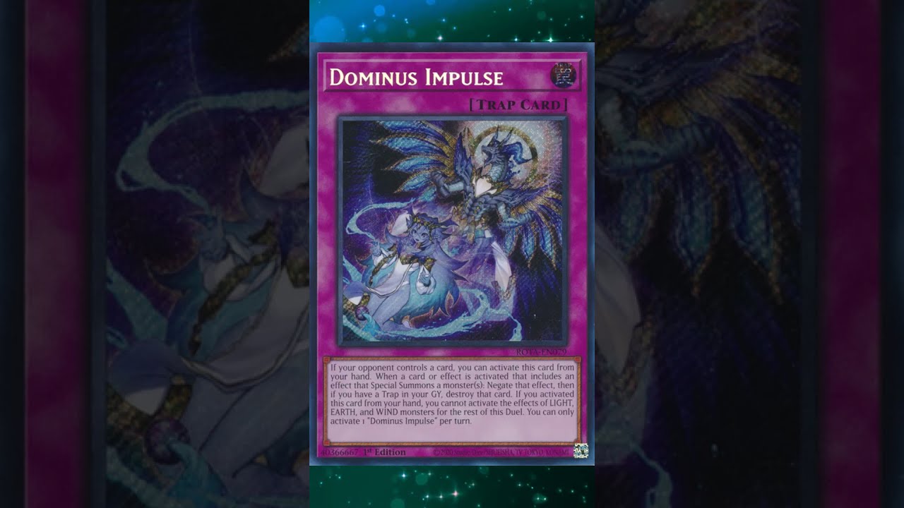 How Are The Dominus Traps Doing Yugioh Yugiohtcg Yugiohcards