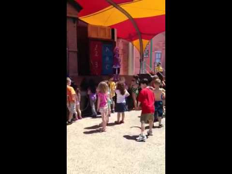 Mikey dancing with the Doodle Bops