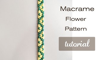 Macrame flower pattern tutorial.Many videos of macrame tutorials here.#macrame #knot