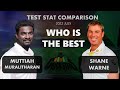 Muttiah muralitharan vs shane warne test stat comparison  crick stats episode 20