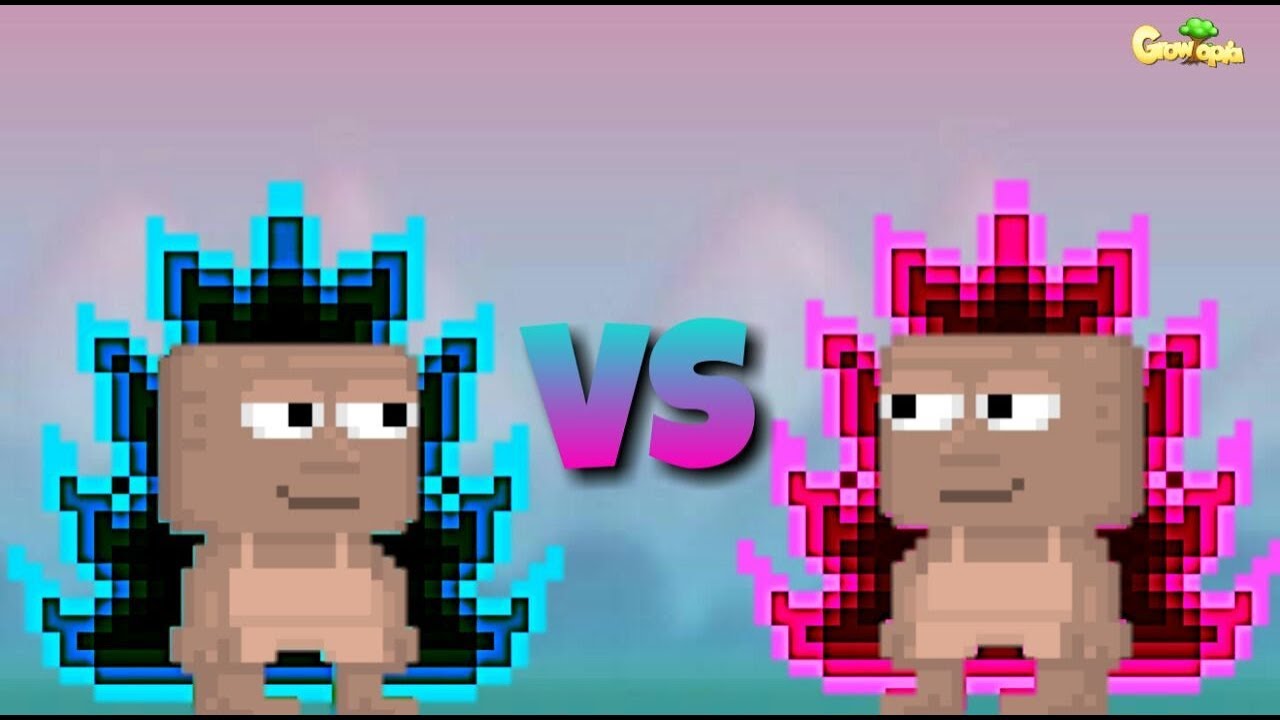 Growtopia Blue Aura VS Pink Aura SET CHALLENGE!! YouTube
