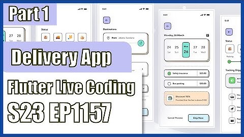 [Flutter] Flutter Live Coding EP1157 (Delivery App Part 1)
