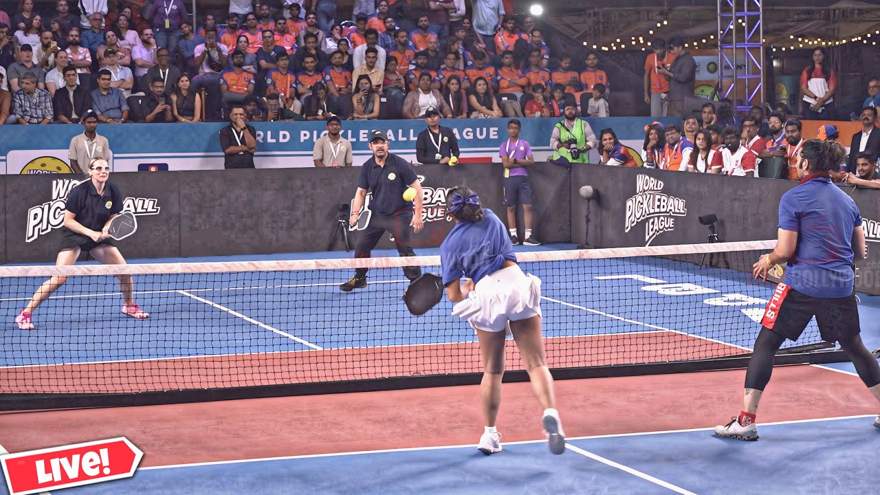 60yrs old Aamir Khan vs 38yrs old Ali Fazal Match | World Pickleball League with Professional Player