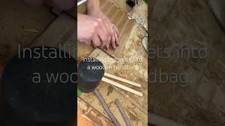 Installing Magnets into a Wood Evening Bag #diy #lasercut #design