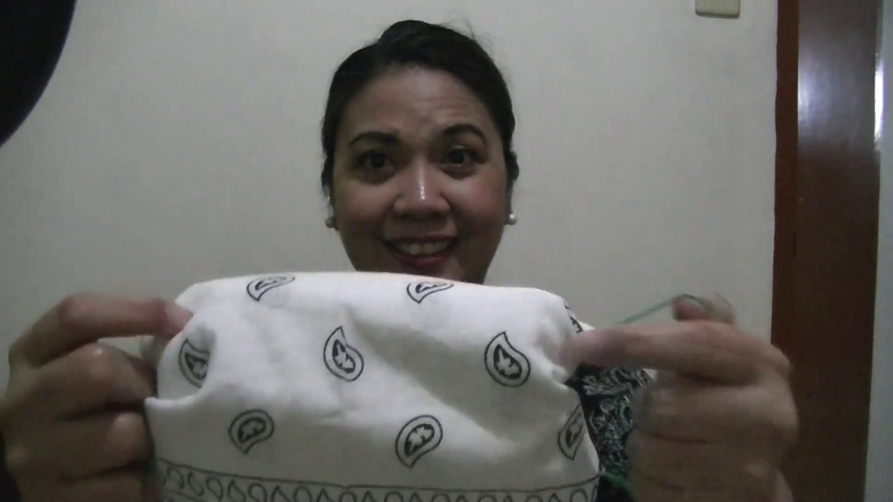 HOW TO MAKE A FACE MASK USING HANDKERCHIEF - YouTube