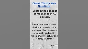 Resonance in AC Circuits: Maximizing Energy Transfer #engineering #electronic #circuittheory
