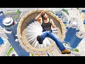 GTA 5 Jumping off Highest Buildings - GTA V Funny Moments #8