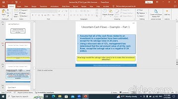 Managerial accounting chapter 14 Uncertain cash flows and Simple rate of return
