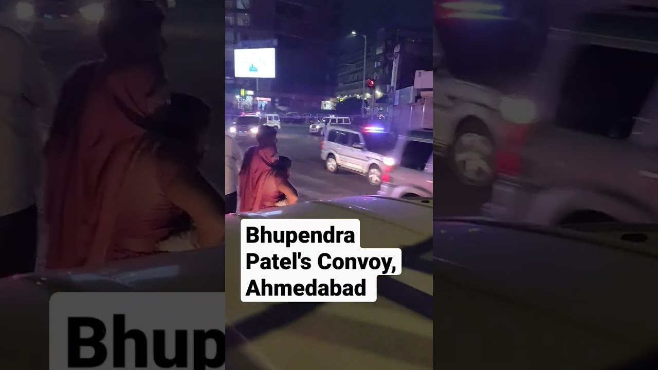 Gujarat CM, Shri Bhupendra Patel's Convoy