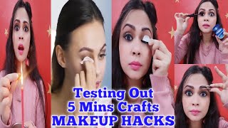 Testing out viral makeup hacks by 5 minute crafts |