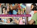 Two month baby routine  two month baby milestone  two month baby development