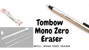 How to refill a Tombow Mono Zero Eraser | refill remove and insert