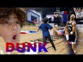 Insane Game of Dunk! #basketball #dunk #trampoline 