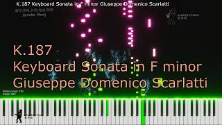 K.187 Keyboard Sonata in F minor Giuseppe Domenico Scarlatti