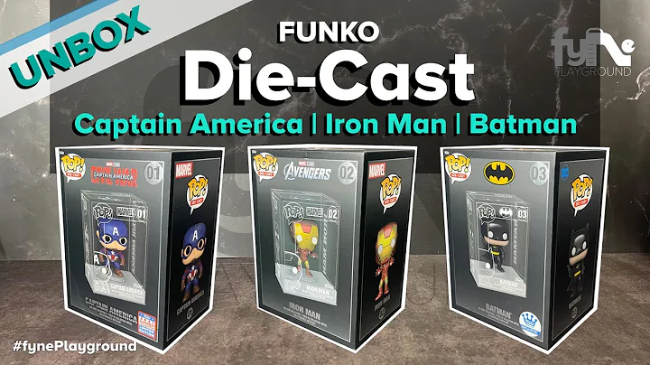Unbox Funko Pop Die-cast Captain America #01, Iron Man #02 & Batman #03 | Funko Die Cast Pop  Review