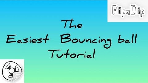 The EASIEST Bouncing Ball Animation Tutorial | Flipaclip