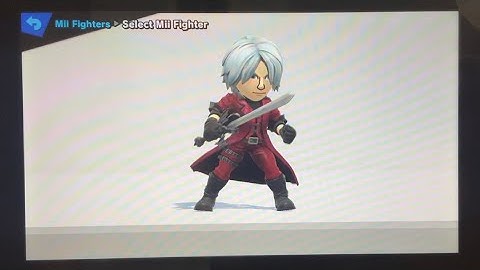 Dante Mii Creation Guide Super Smash Bros. Ultimate