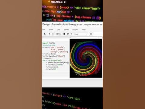 Amazing Hexagon Design in Python - YouTube