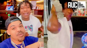 NBA Youngboy Brother & BEN10 Walk Around With Tons Of Cash At Basketball Game