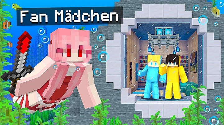 Ich BAUE ein GEHEIMES UNTERWASSERHAUS um mich vor verrückten FANMÄDCHEN zu verstecken in Minecraft!