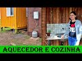 INSTALAMOS O AQUECEDOR DO CHUVEIRO + COZINHA EXTERNA