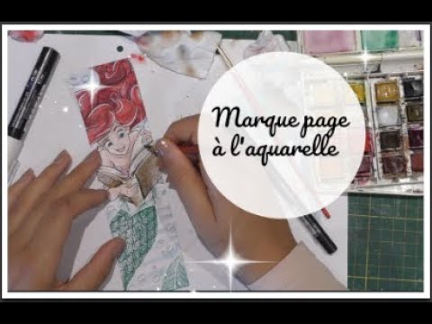 Vidéo : marque page à l'aquarelle