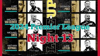 2024 Premier League Night 13 Littler v Aspinall