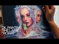 OIL PAINTING TIME LAPSE || three goddesses "Moirai"