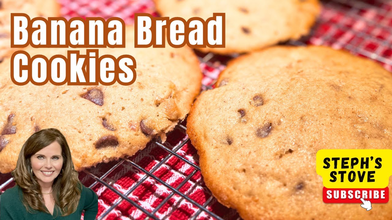Банановое печенье | Мягкое, жевательное печенье со вкусом бананового хлеба — Steph’s Stove