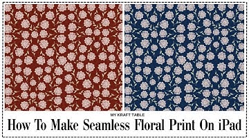 How To Make Seamless Floral Pattern with Autodesk Sketchbook on iPad For Print Products