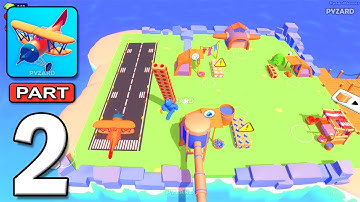 Islanders - Gameplay Walkthrough Part 2 - Stickman Airplane Island Adventure (Android, iOS)