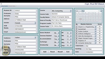 Overview of Java Project of Student Management System Created Using MySQL Database in Java NetBeans
