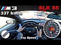 337 km/h BMW M3 E92 V8 TOP SPEED AUTOBAHN POV 🏎