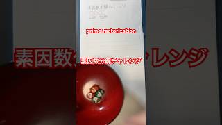 素因数分解チャレンジ！ prime factorization