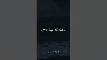 سورة النساء (٢٧-٢٨) ، القارئ ياسر الدوسري🤍