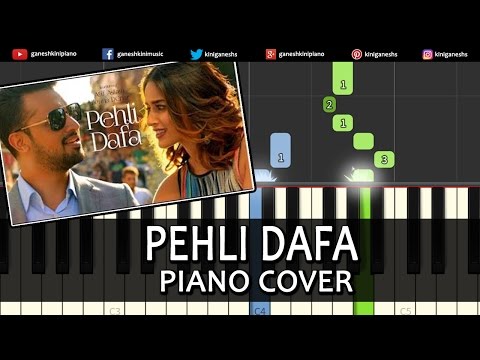 Pehli Dafa Atif Aslam|Hindi Song|Piano Chords Tutorial Lesson Instrumental Karaoke By Ganesh Kini