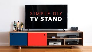 How To Make a DIY Mid Century Modern TV Stand | Woodworking image
