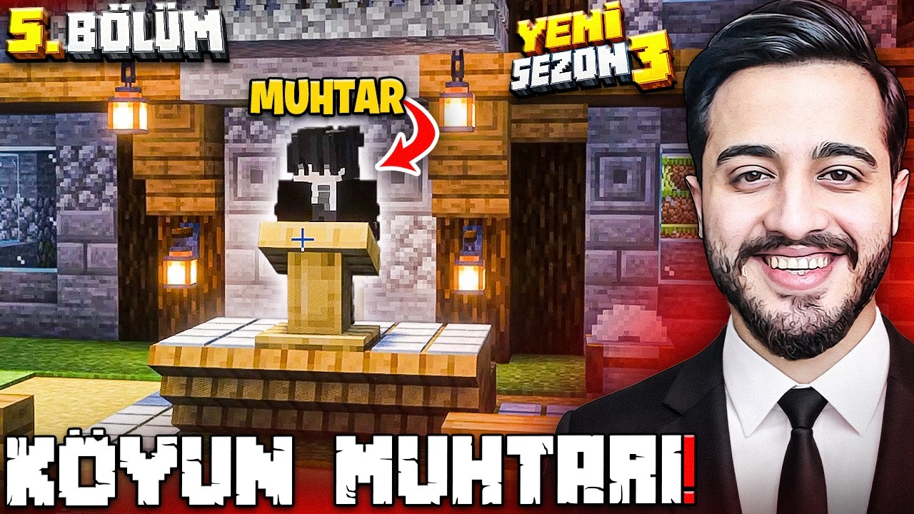 SONUNDA KÖYÜMÜZÜN YENİ MUHTARI! Minecrat Sezon 3 Bölüm 5