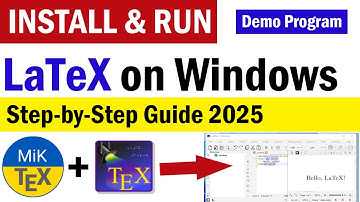 LaTeX installeren op Windows 11 | TeXstudio & MikTex installatie | LaTeX downloaden op Windows