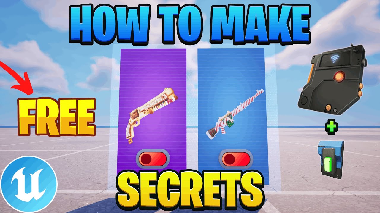 HOW TO MAKE UNLOCKABLE SECRETS in UEFN [🎅 🎄FREE XMASS PACK🎁 ✨]